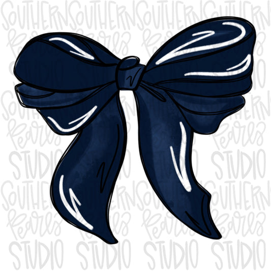 Bow | navy | PNG | Sublimation | Design Download