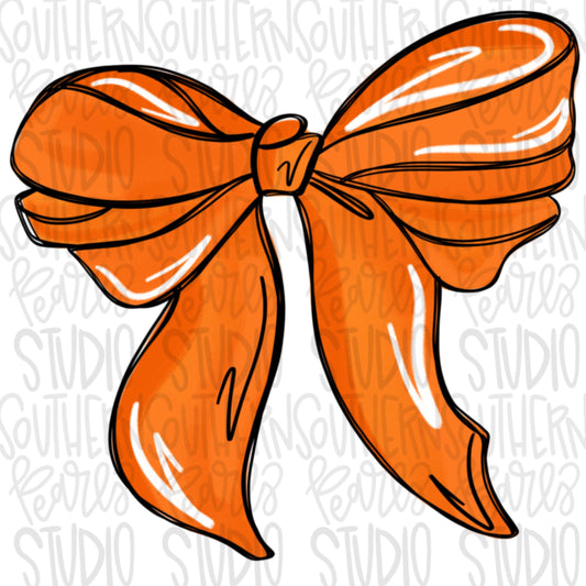 Bow | orange | PNG | Sublimation | Design Download