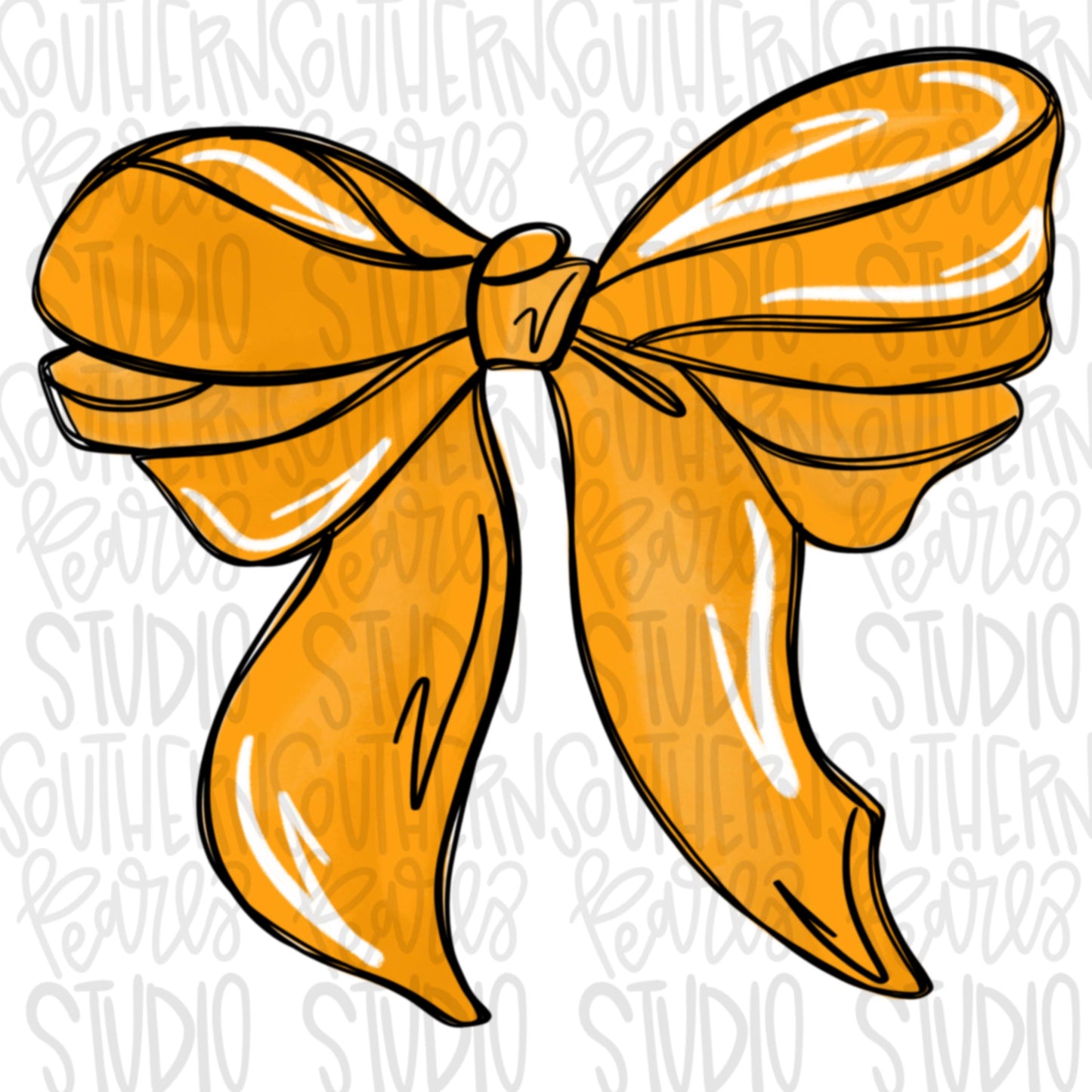 Bow | Yellow | PNG | Sublimation | Design Download