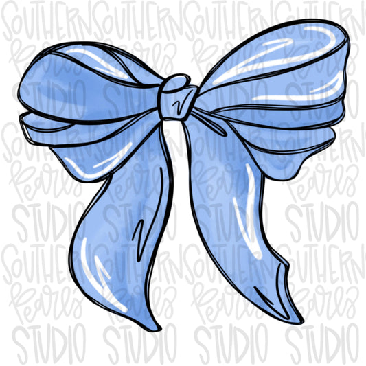 Bow | Columbia blue | PNG | Sublimation | Design Download