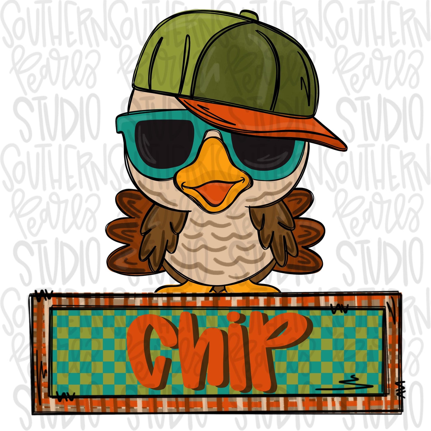 Turkey sunglasses and hat with Name Patch | Sublimation Design | Digital Download | Women’s, Kids Shirt PNG