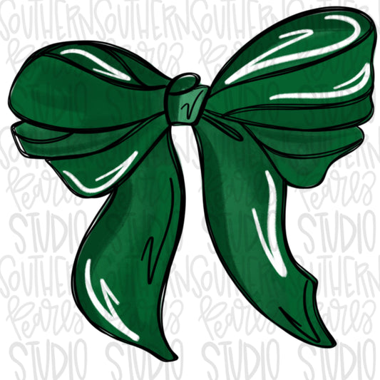 Bow | green | PNG | Sublimation | Design Download