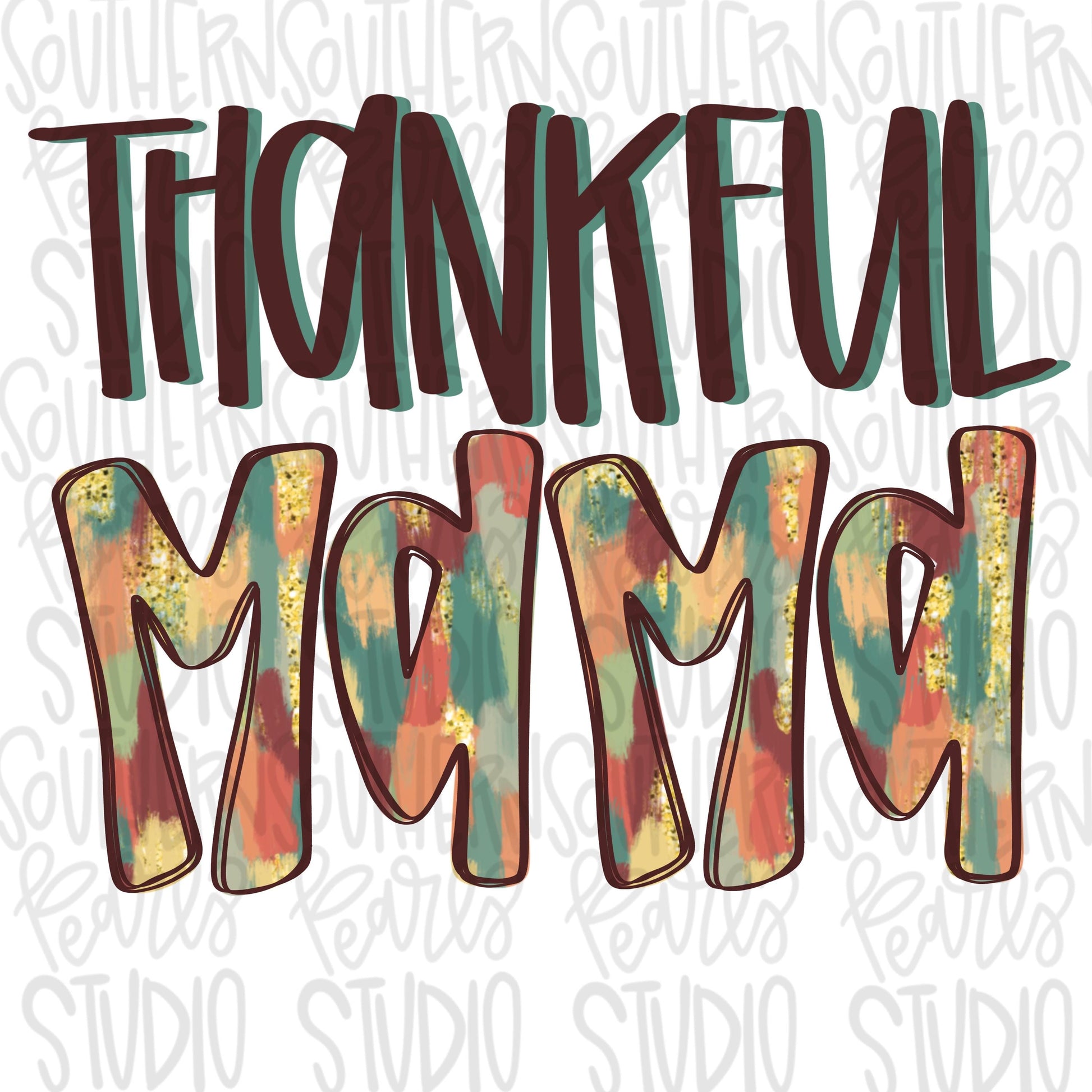 Thankful Mama | fall | Sublimation Design | Digital Download | Women’s, Kids Shirt PNG