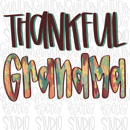 Thankful Grandma | fall | Sublimation Design | Digital Download | Women’s, Kids Shirt PNG