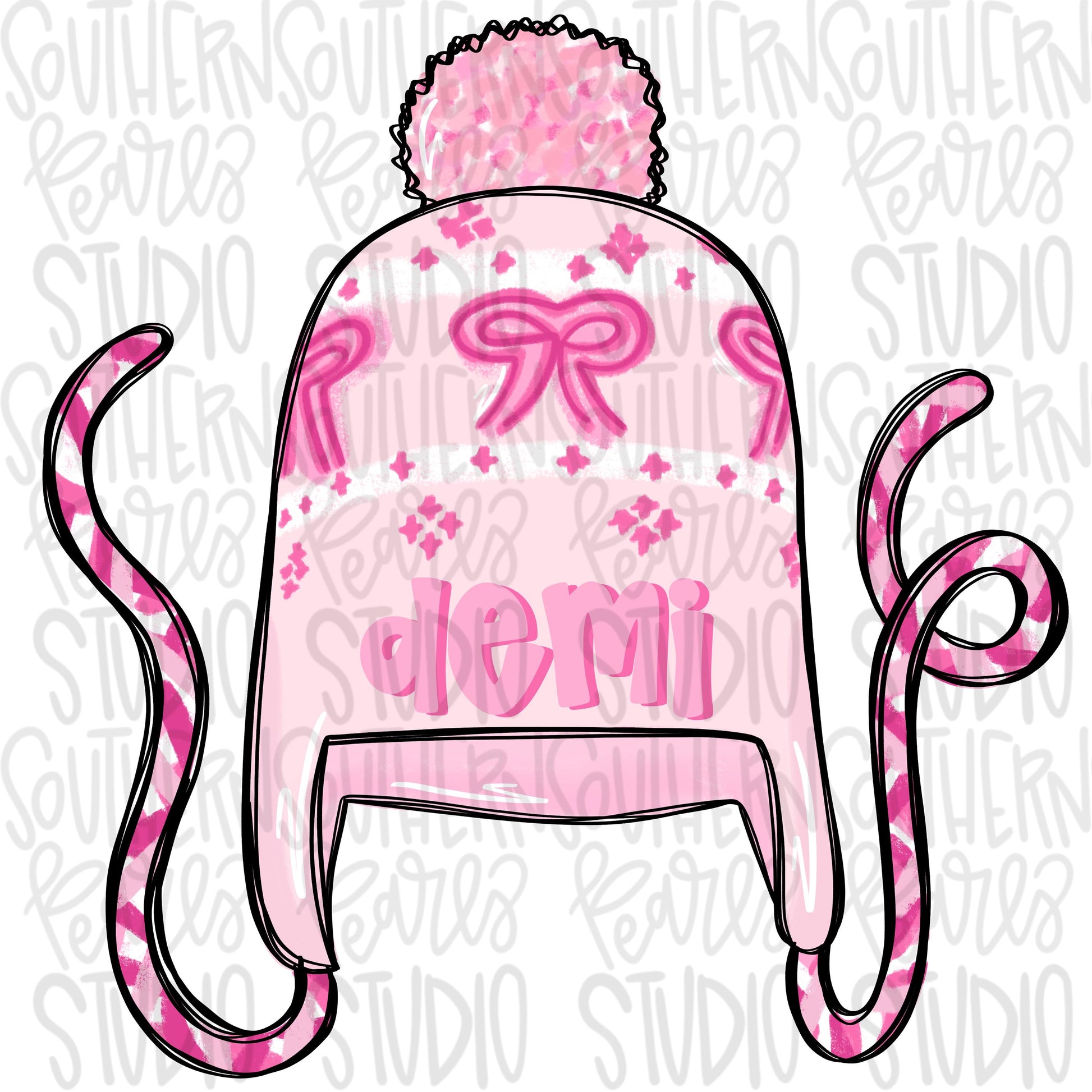 Winter beanie girl | Sublimation Design | Digital Download | Women’s, Kids Shirt PNG