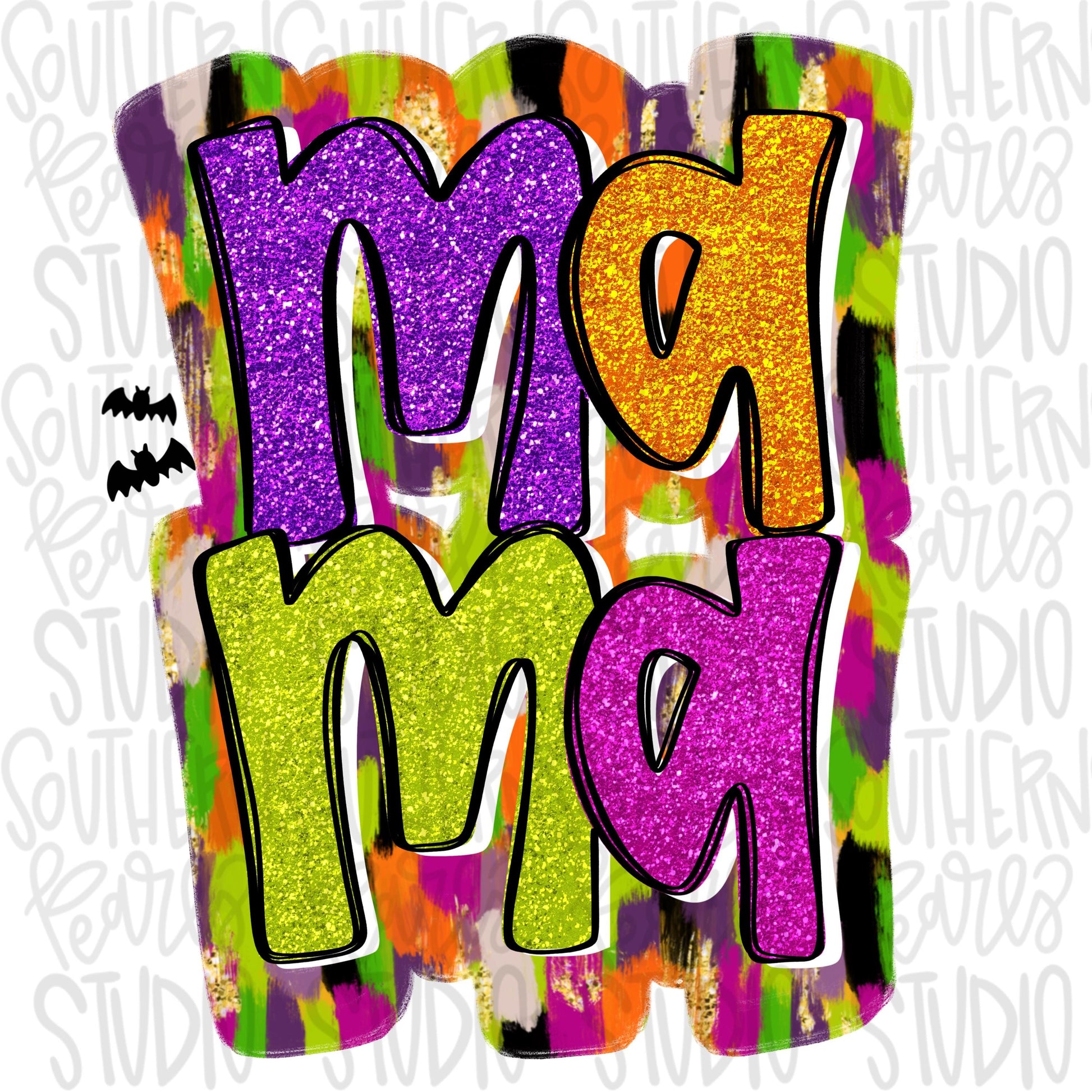 Mama stacked Halloween prints | Sublimation Design | Digital Download | Women’s, Kids Shirt PNG