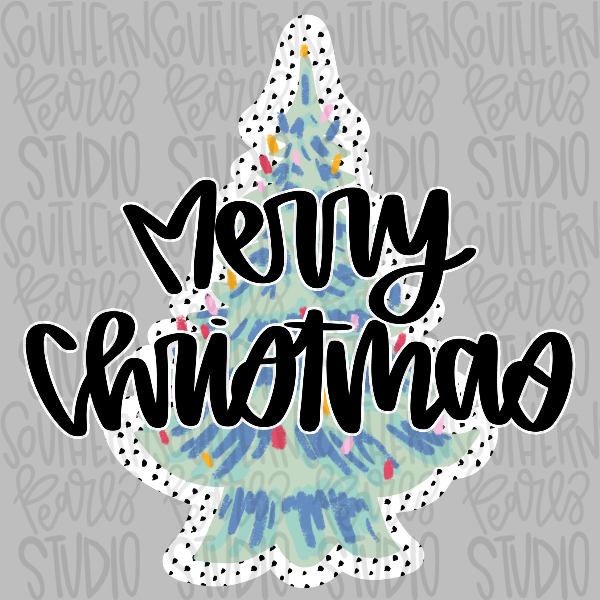 Merry Christmas | ceramic tree | Sublimation Design | Digital Download | Women’s, Kids Shirt PNG