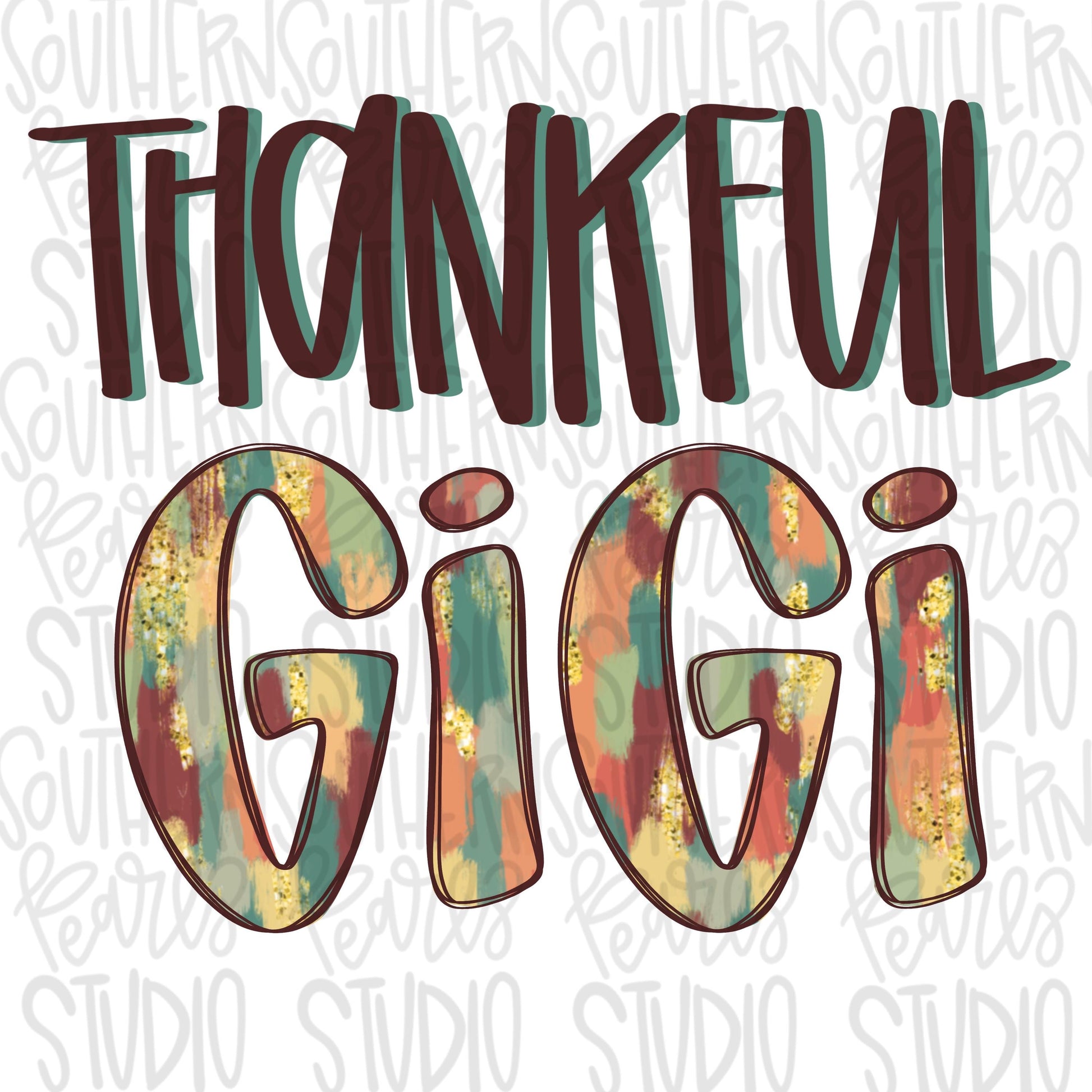 Thankful GiGi | fall | Sublimation Design | Digital Download | Women’s, Kids Shirt PNG