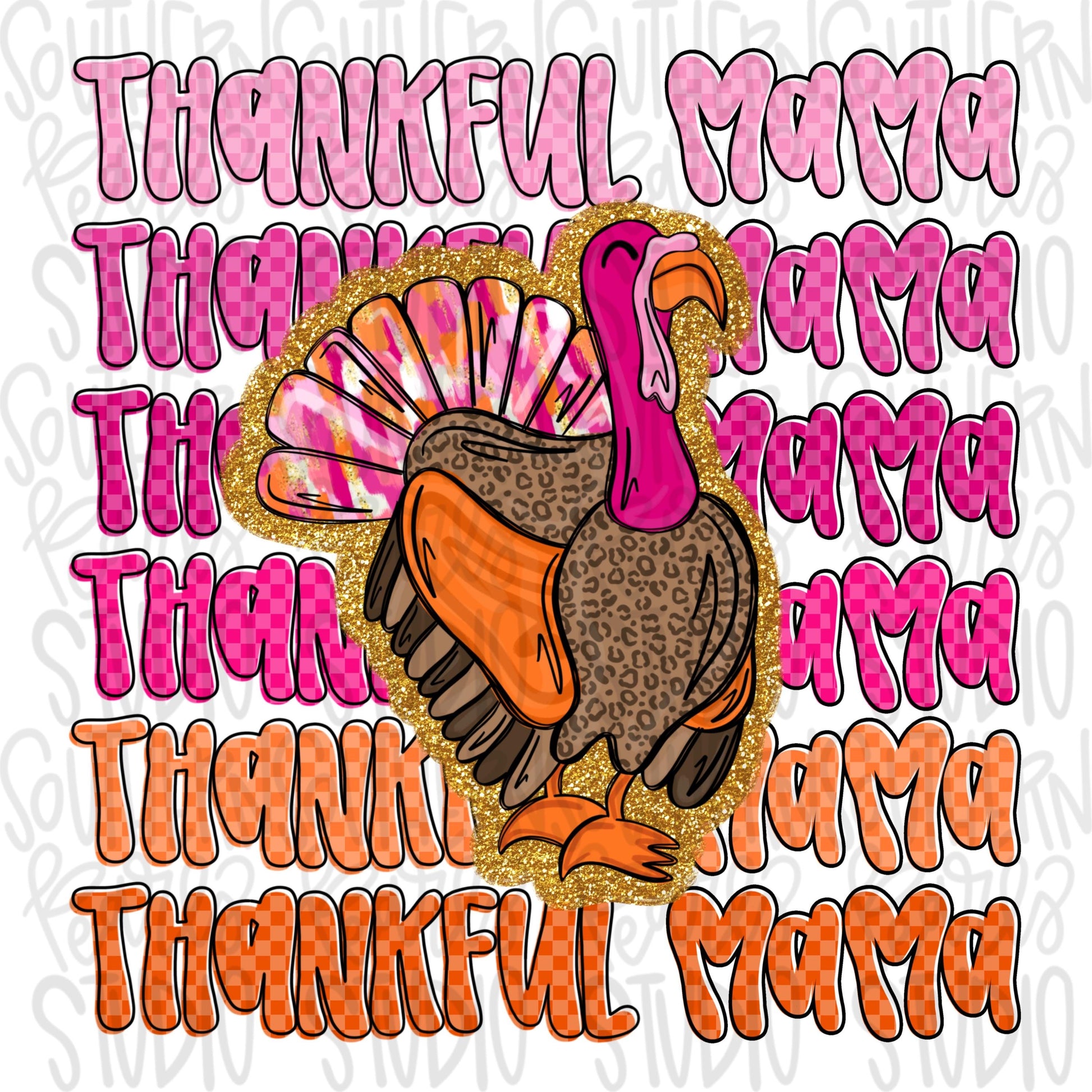 Thankful Mama | Sublimation Design | Digital Download | Women’s, Kids Shirt PNG