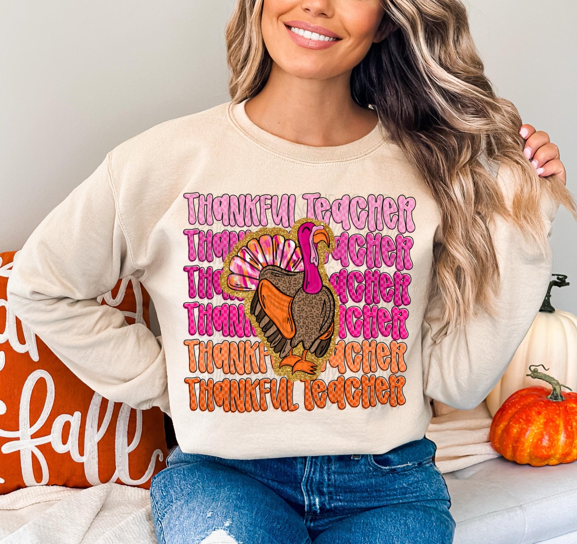 Thankful Teacher | Sublimation Design | Digital Download | Women’s, Kids Shirt PNG