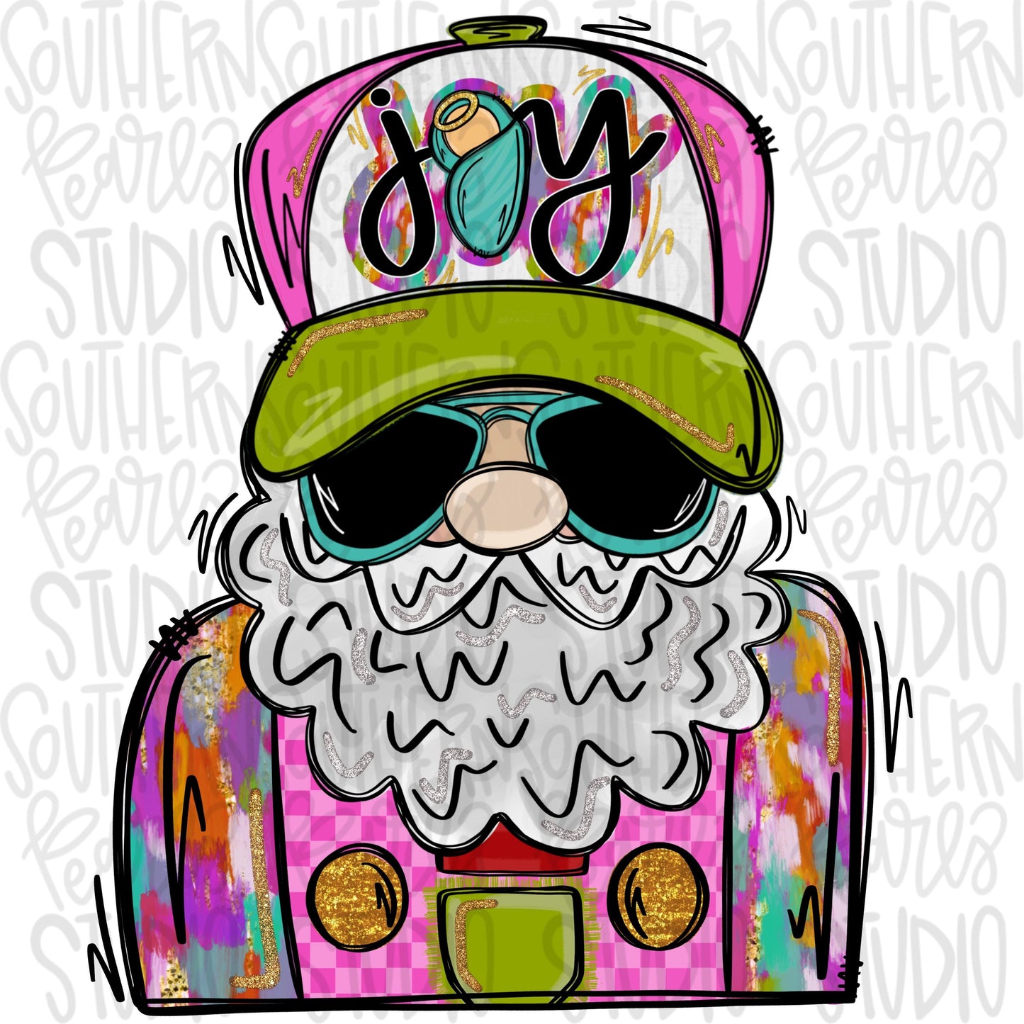 Santa with joy nativity trucker hat | Sublimation Design | Digital Download | Women’s, Kids Shirt PNG