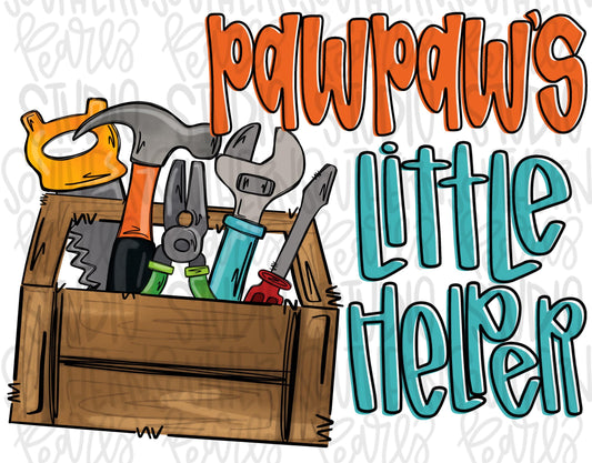 Pawpaws little helper toolbox | Fathers Day | Sublimation Design | Digital Download | Women’s, Kids Shirt PNG