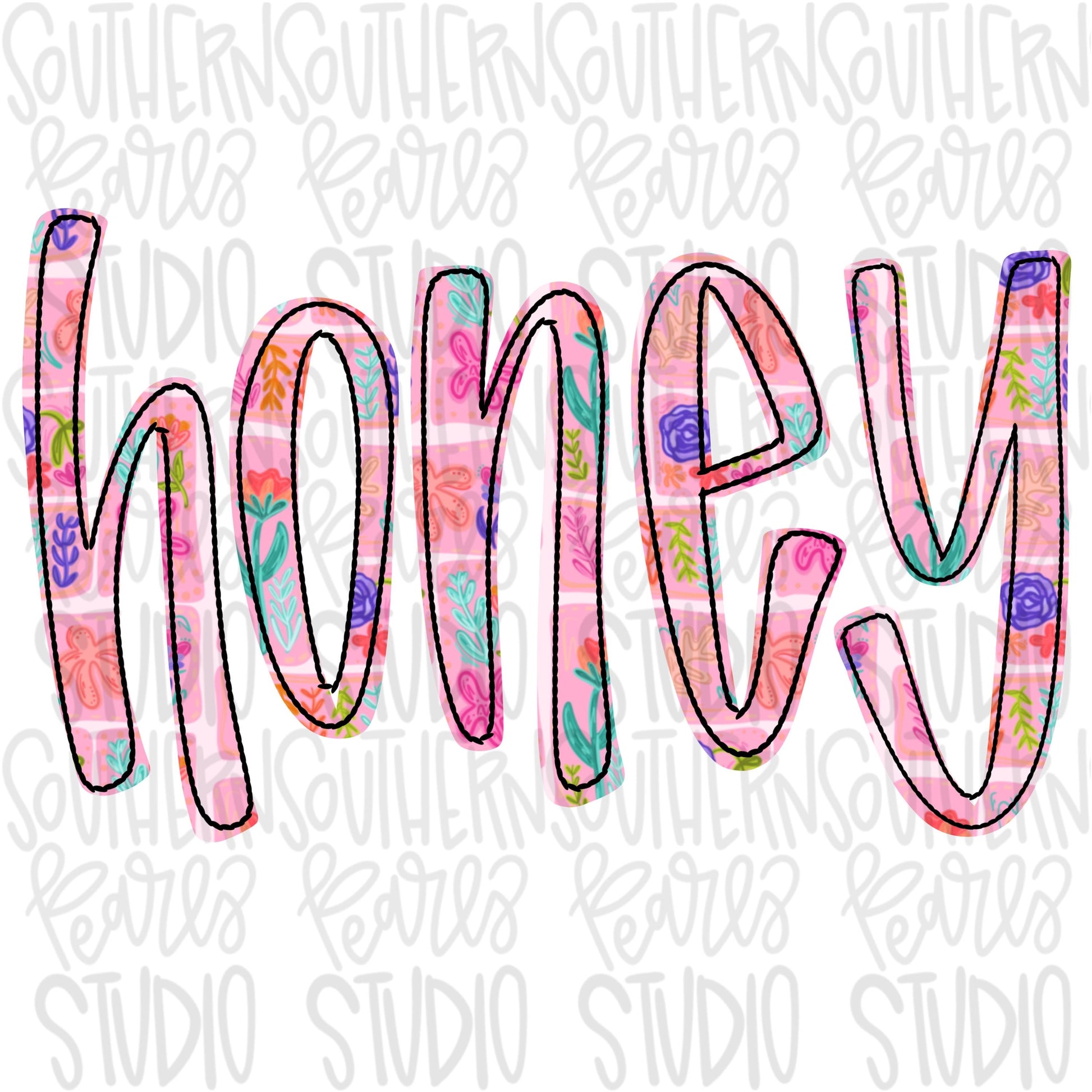Honey quilted floral pattern | Sublimation Design | Digital Download | Women’s, Kids Shirt PNG