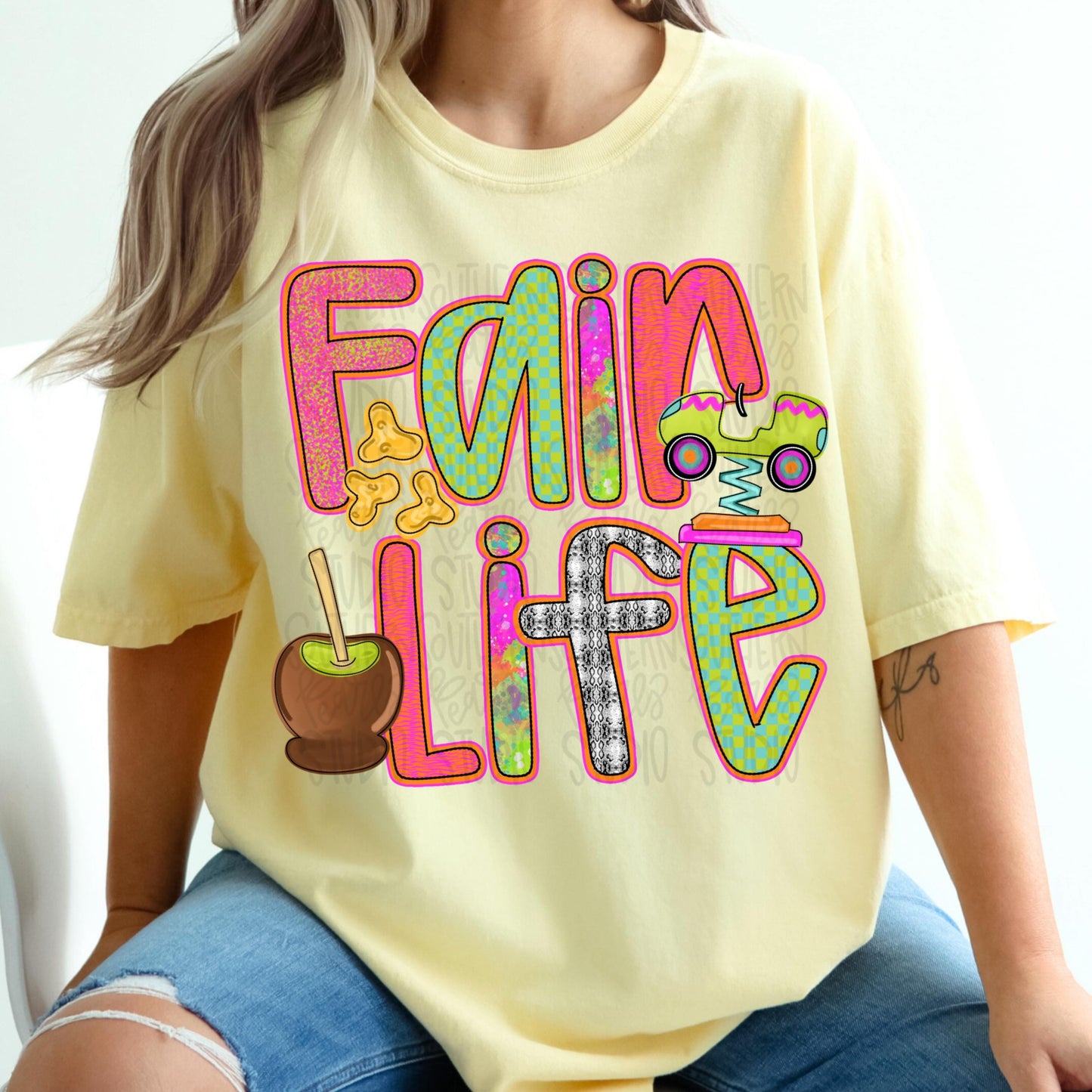 Fair Life lettering | Sublimation Design | Digital Download | Women’s, Kids Shirt PNG
