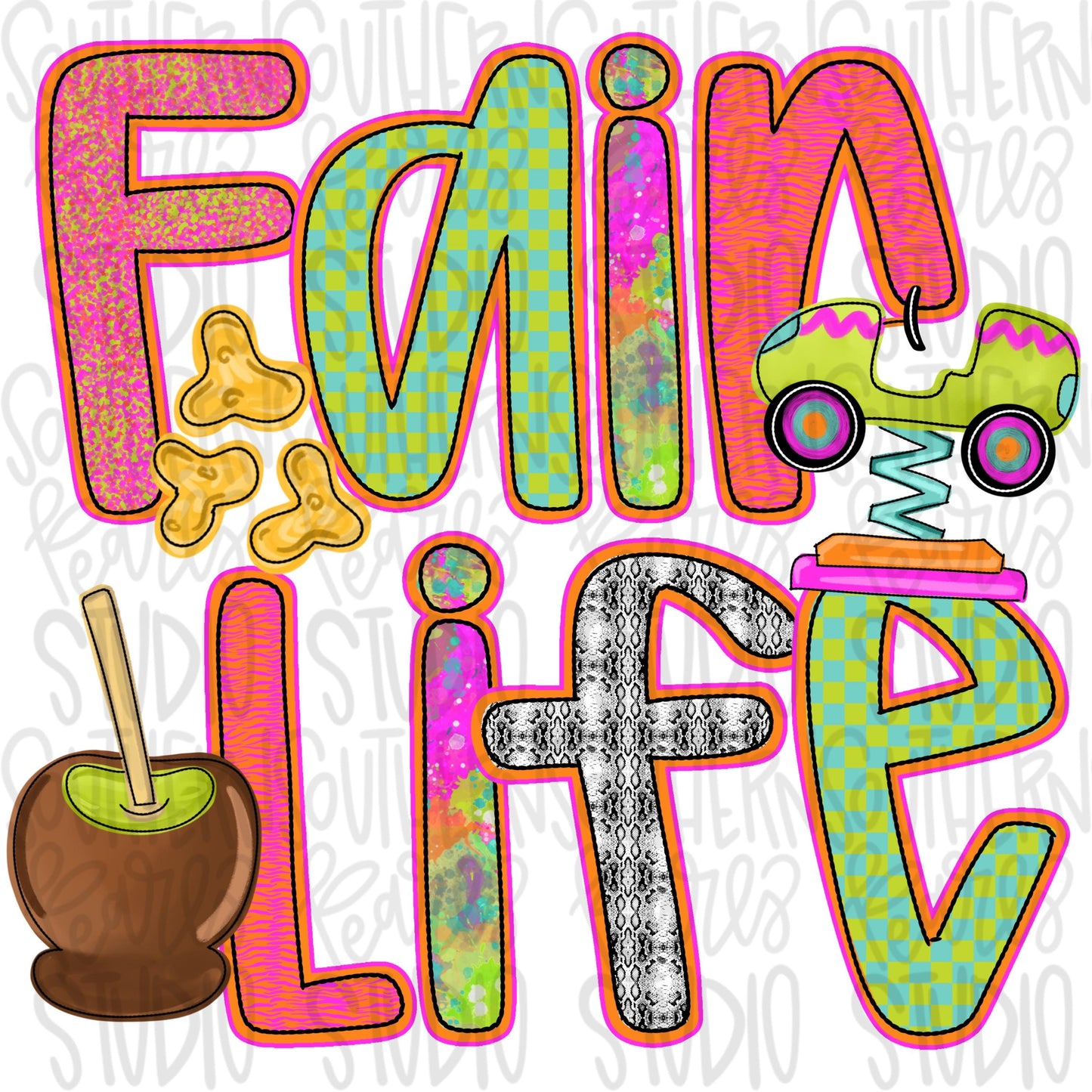 Fair Life lettering | Sublimation Design | Digital Download | Women’s, Kids Shirt PNG