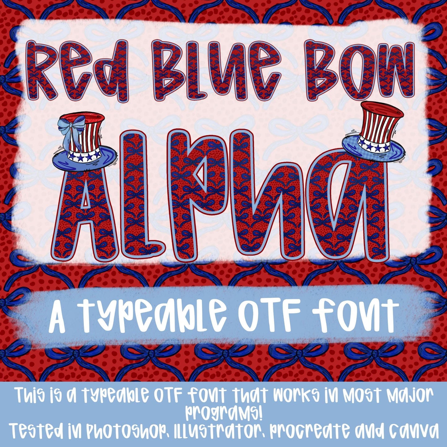 Girl Patriotic Alpha Set | 5 Typeable fonts| Typeable Font | Sublimation Design | Digital Download | Women’s, Kids Shirt PNG
