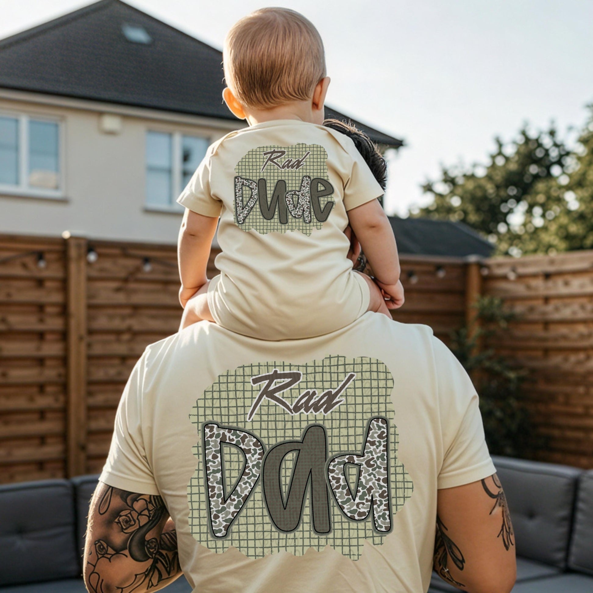 Rad dad camo | Fathers Day | front and back designs | Sublimation Design | Digital Download | Women’s, Kids Shirt PNG