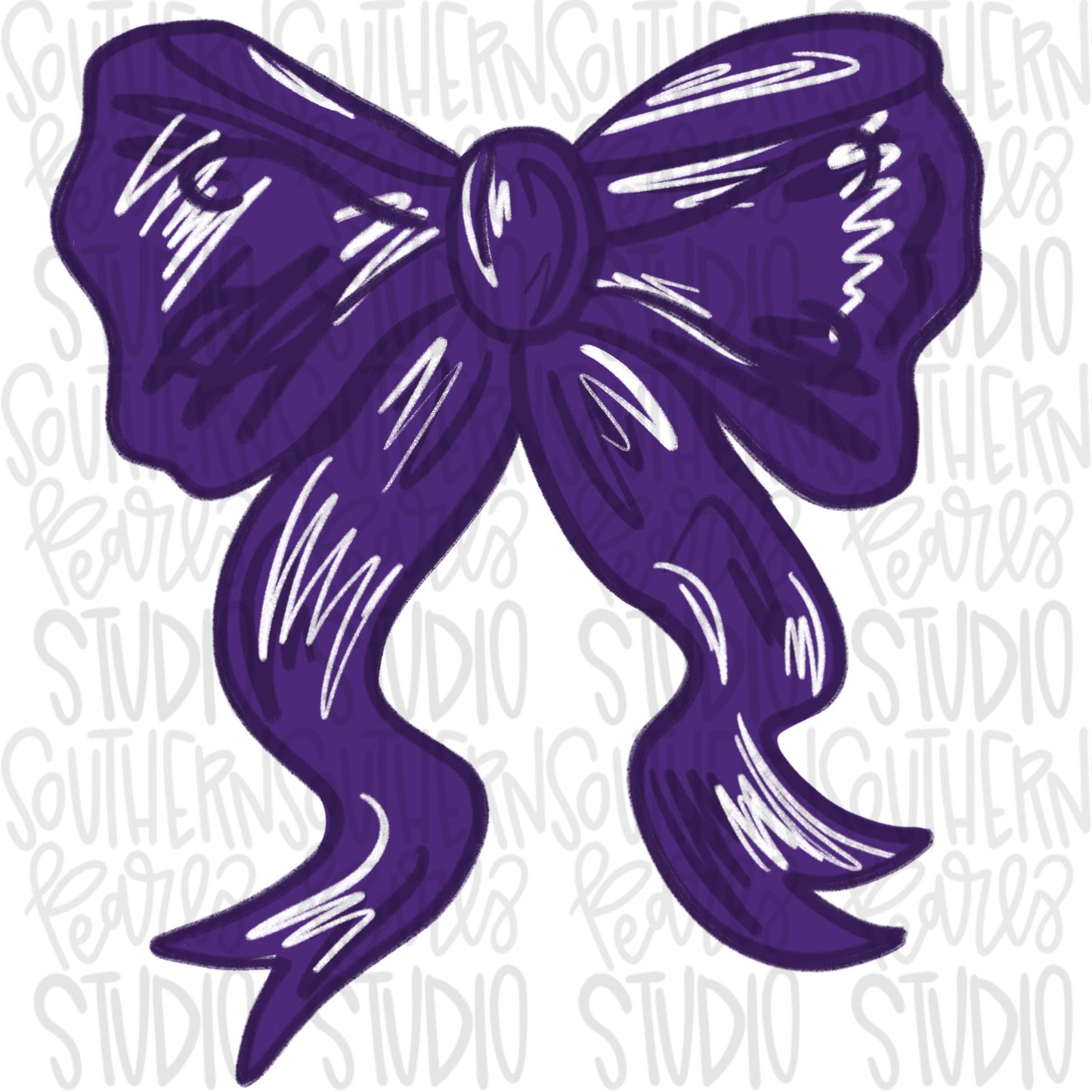 Let’s Go bow | purple and white | Go Team | PNG | Sublimation | Design Download | womens and kids