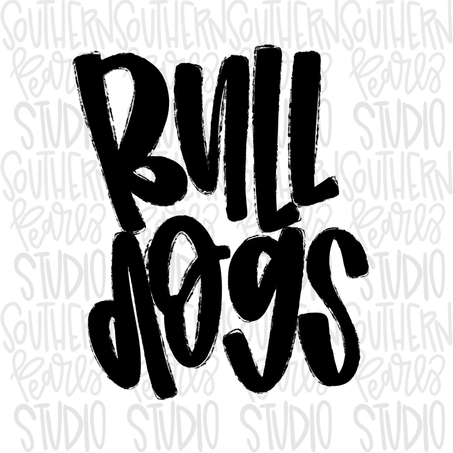 Bulldogs | Neon pink Mascot in frame | front and back designs | Sublimation Design | Digital Download | Women’s, Kids Shirt PNG