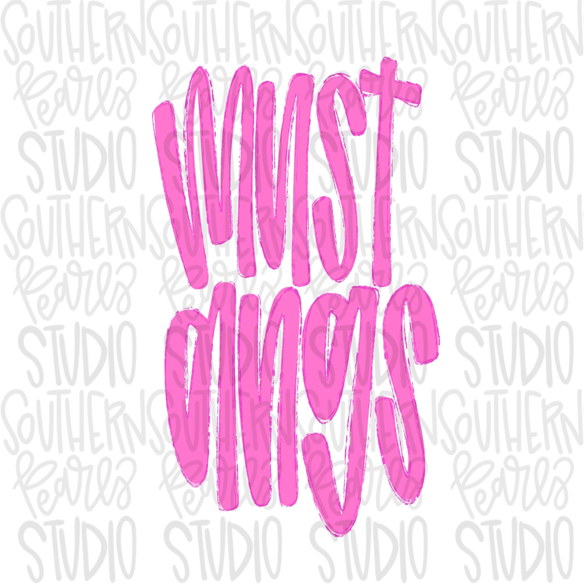 Mustangs | Neon pink Mascot in frame | front and back designs | Sublimation Design | Digital Download | Women’s, Kids Shirt PNG