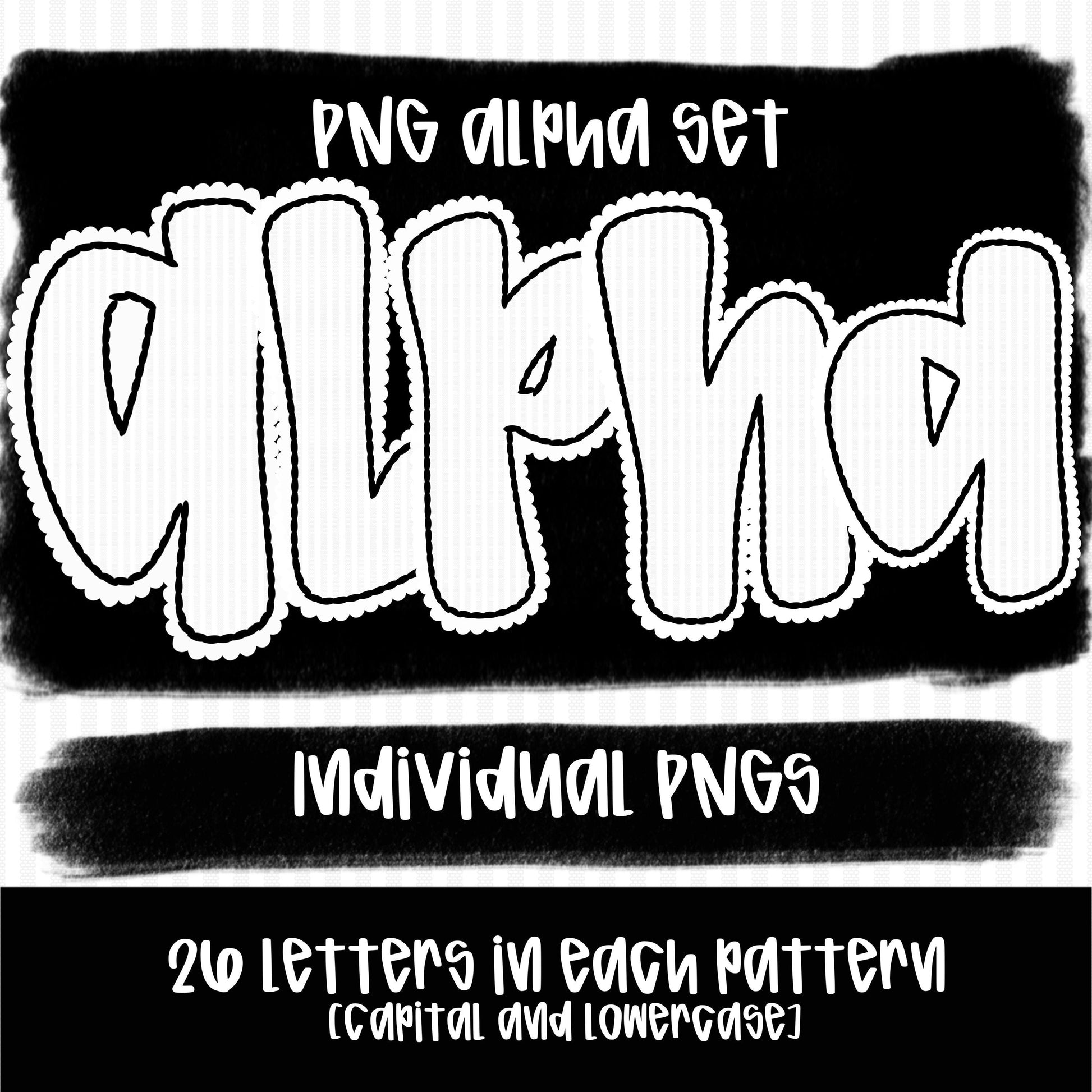 Seersucker Alpha white | PNG Font | Sublimation Design | Digital Download | Women’s, Kids Shirt PNG
