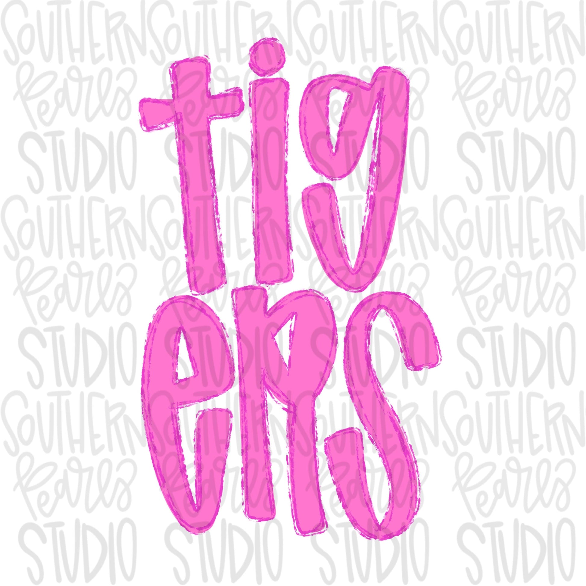 Tigers | Neon pink Mascot in frame | front and back designs | Sublimation Design | Digital Download | Women’s, Kids Shirt PNG