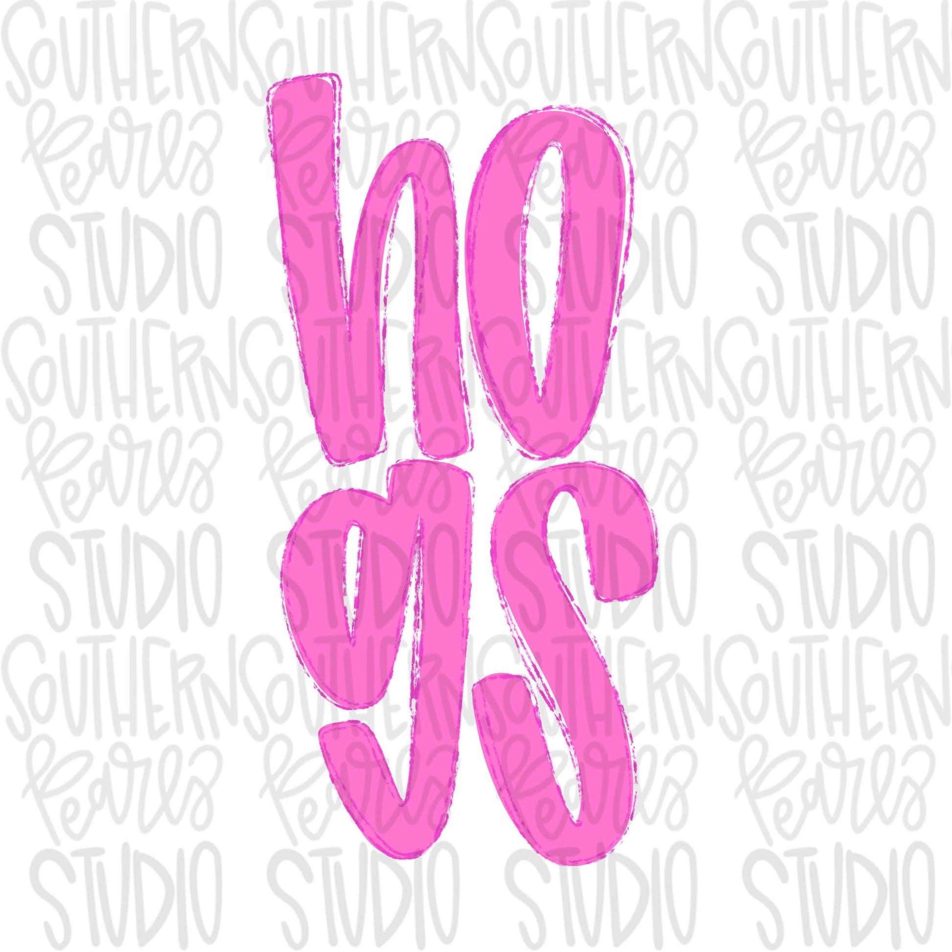Hogs | Neon pink Mascot in frame | front and back designs | Sublimation Design | Digital Download | Women’s, Kids Shirt PNG