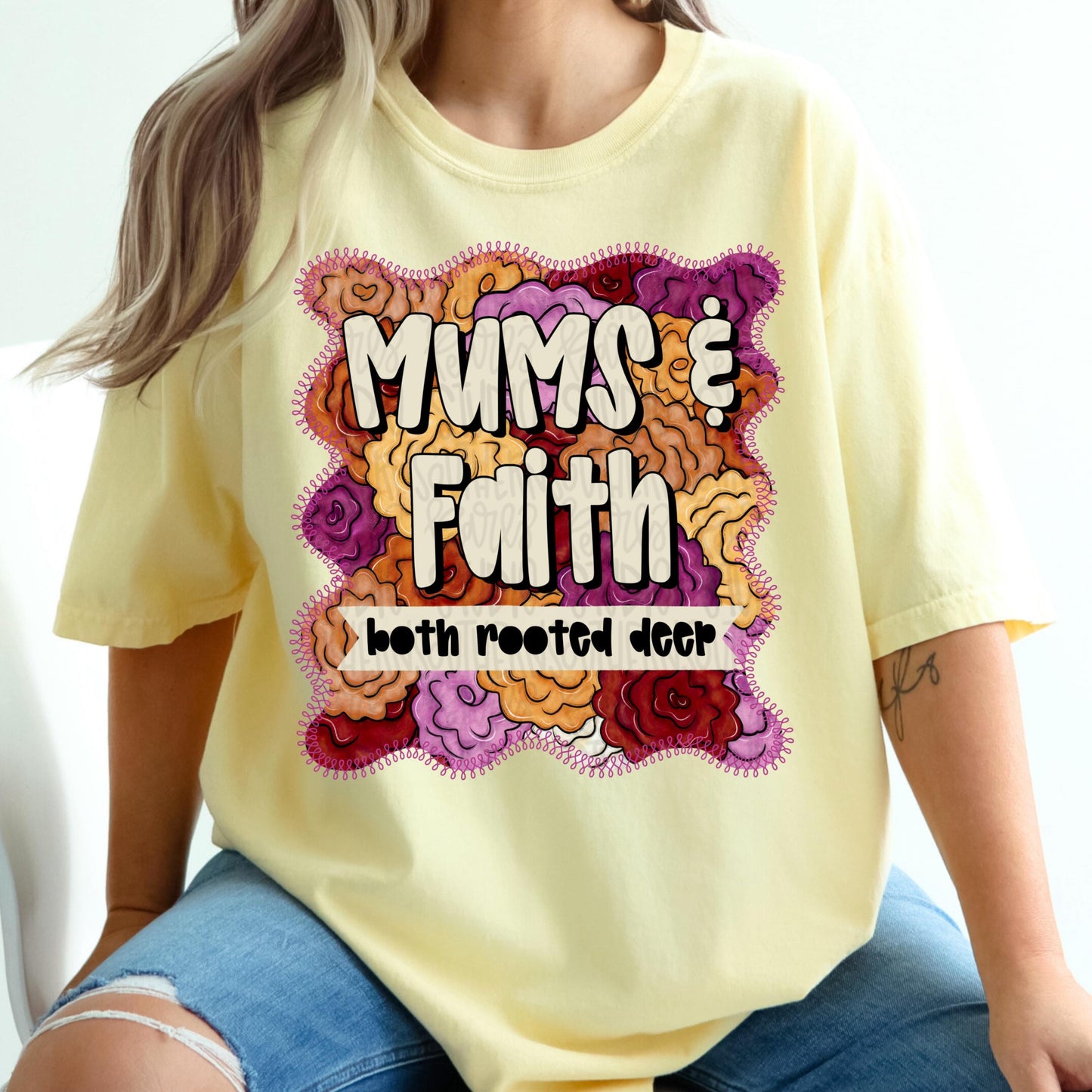 Mums and Faith both rooted deep | Fall | Sublimation Design | Digital Download | Women’s, Kids Shirt PNG