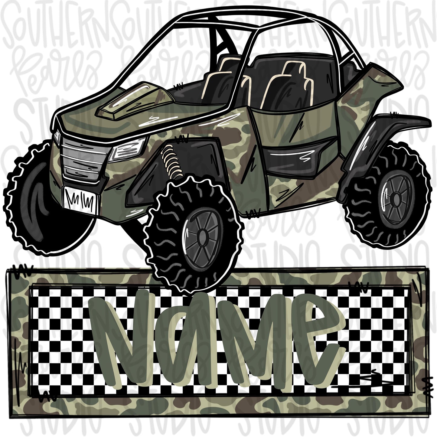 Side by side with Name Patch Camo | Sublimation Design | Digital Download | Women’s, Kids Shirt PNG