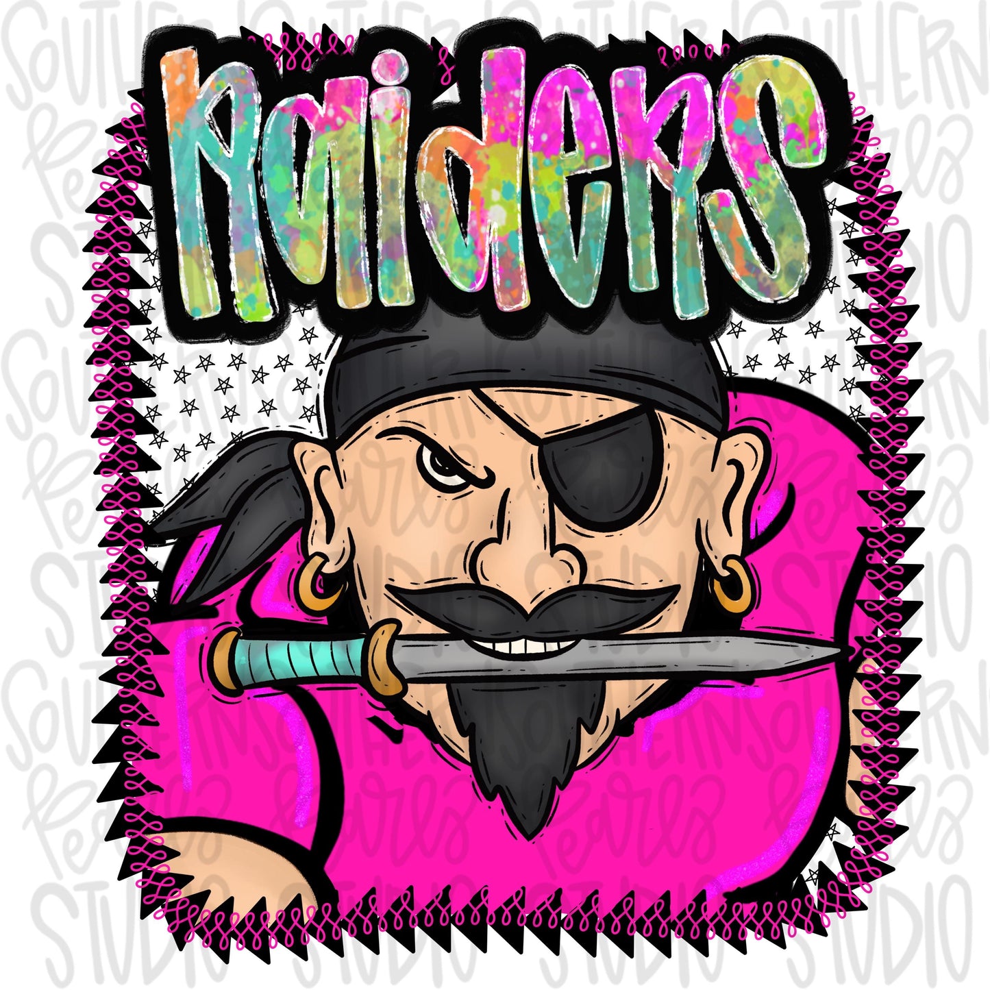 Pink Jersey Mascot raiders | Sublimation Design | Digital Download | Women’s, Kids Shirt PNG