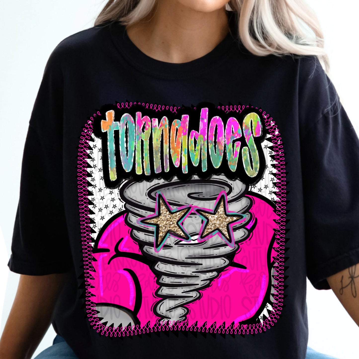 Pink Jersey Mascot tornadoes | Sublimation Design | Digital Download | Women’s, Kids Shirt PNG