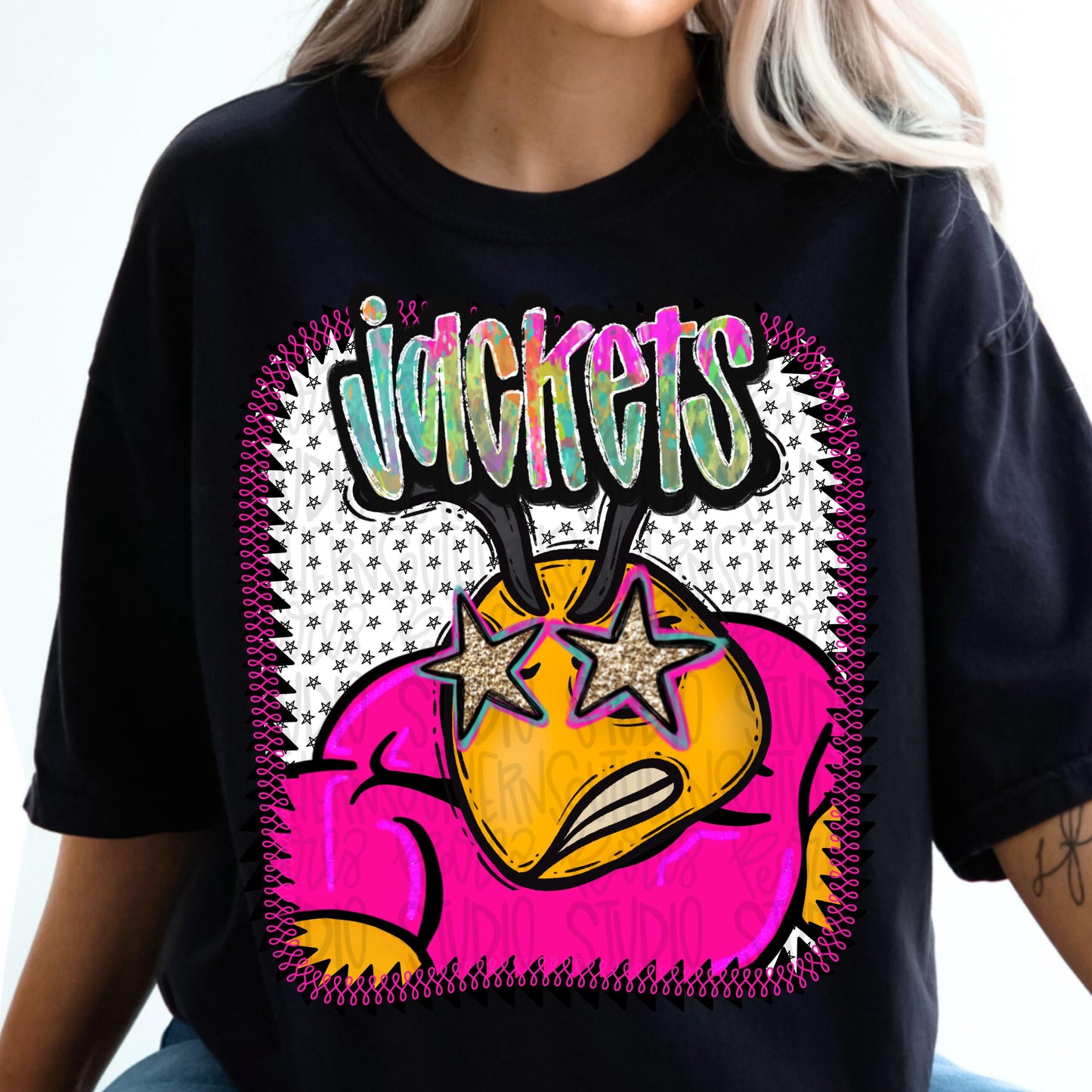 Pink Jersey Mascot jackets | Sublimation Design | Digital Download | Women’s, Kids Shirt PNG
