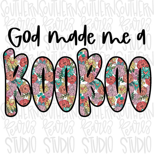God made me a BOO BOO | Sublimation Design | Digital Download | Women’s, Kids Shirt PNG