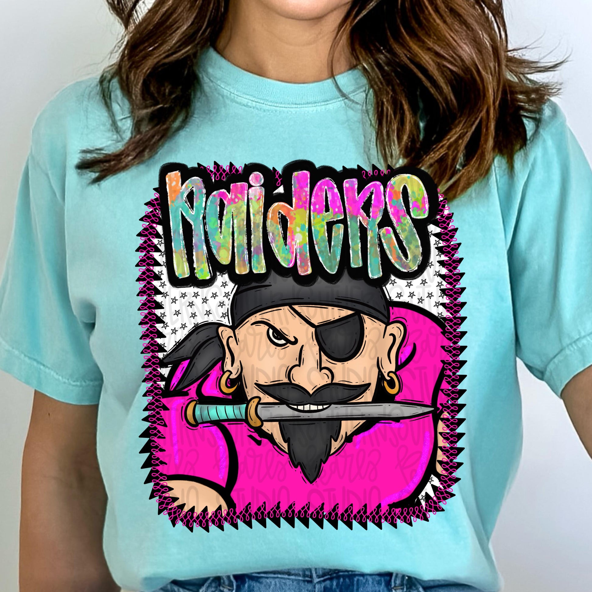 Pink Jersey Mascot raiders | Sublimation Design | Digital Download | Women’s, Kids Shirt PNG