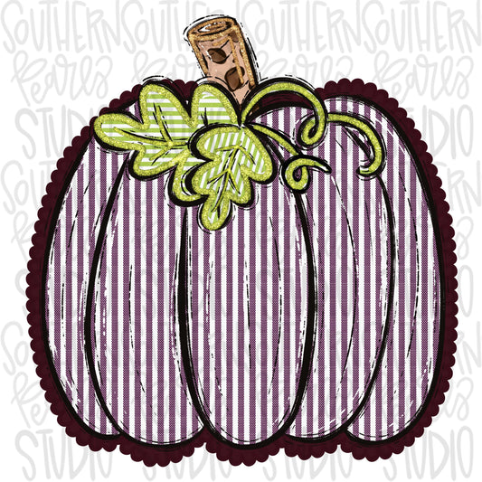 Seersucker Pumpkin | Maroon | PNG Font | Sublimation Design | Digital Download | Women’s, Kids Shirt PNG