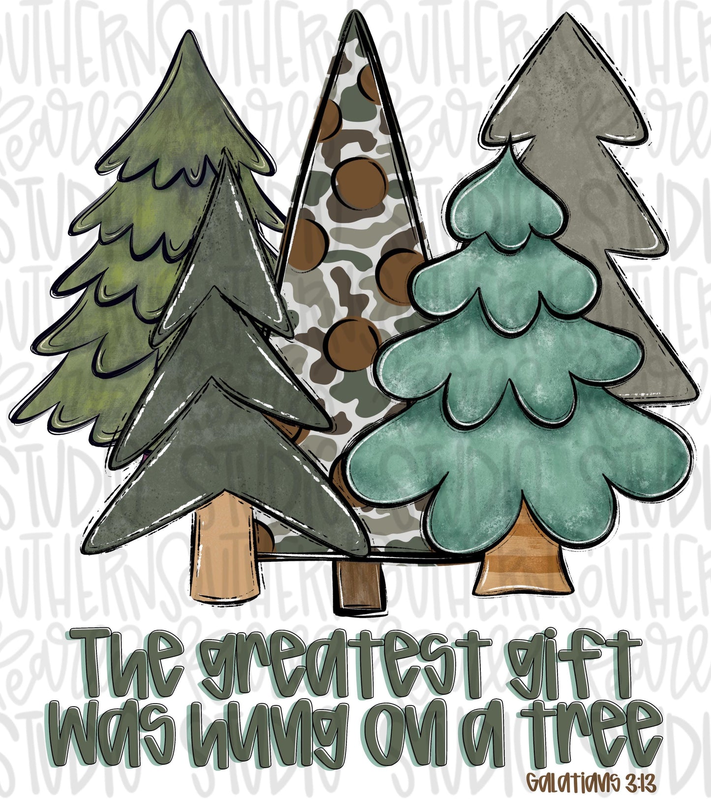 The greatest gift was hung on a tree boyish | Sublimation Design | Digital Download | Women’s, Kids Shirt PNG