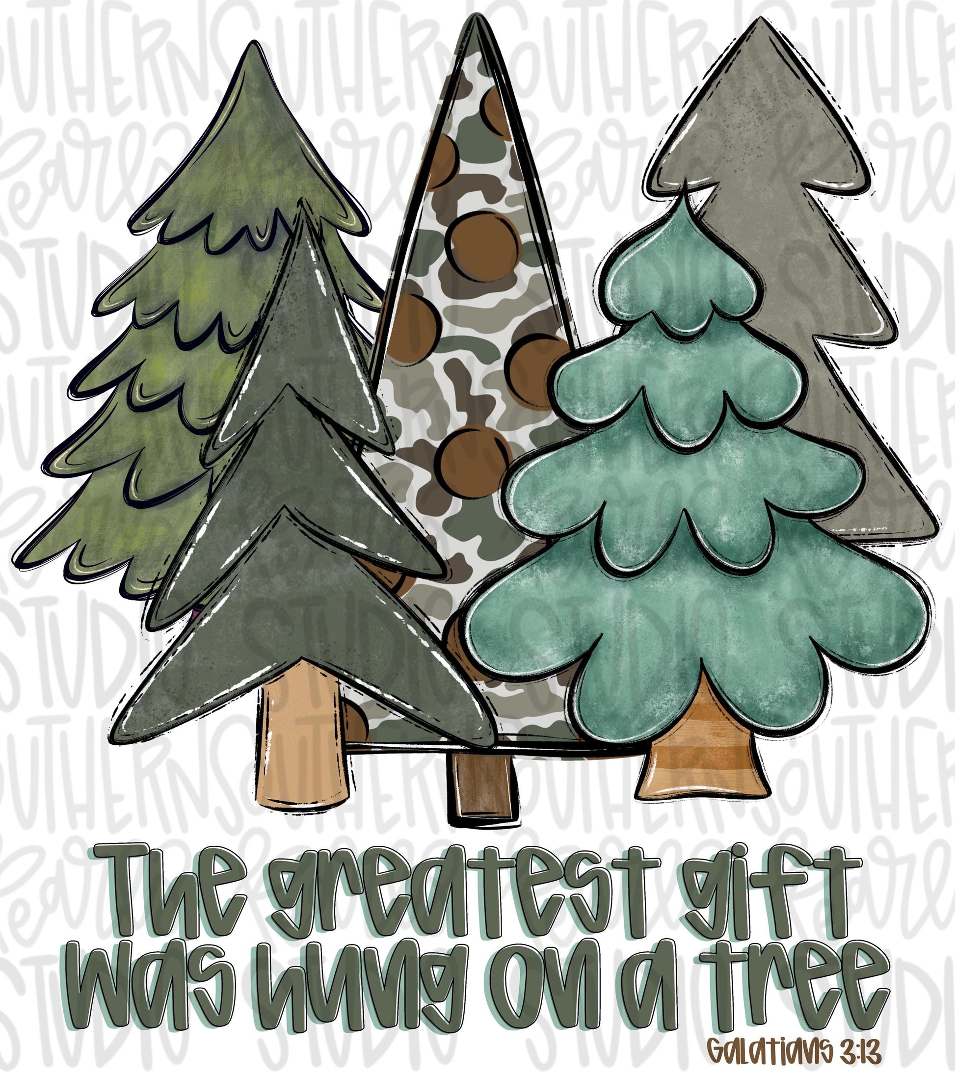 The greatest gift was hung on a tree boyish | Sublimation Design | Digital Download | Women’s, Kids Shirt PNG