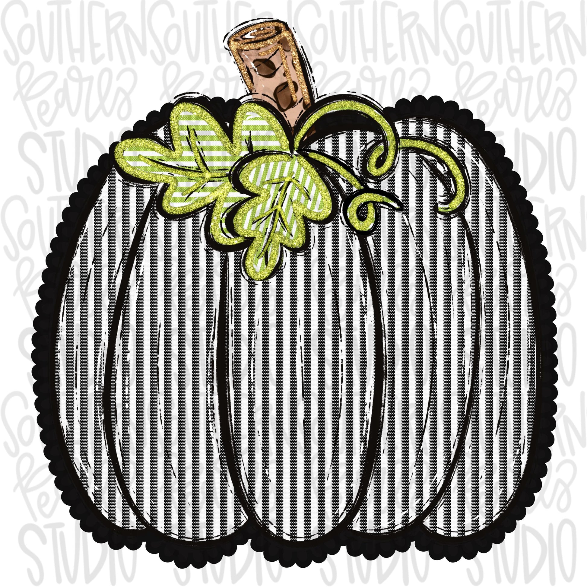 Seersucker Pumpkin | Black | PNG Font | Sublimation Design | Digital Download | Women’s, Kids Shirt PNG
