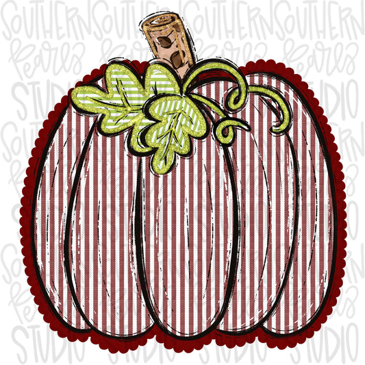 Seersucker Pumpkin | Crimson | PNG Font | Sublimation Design | Digital Download | Women’s, Kids Shirt PNG