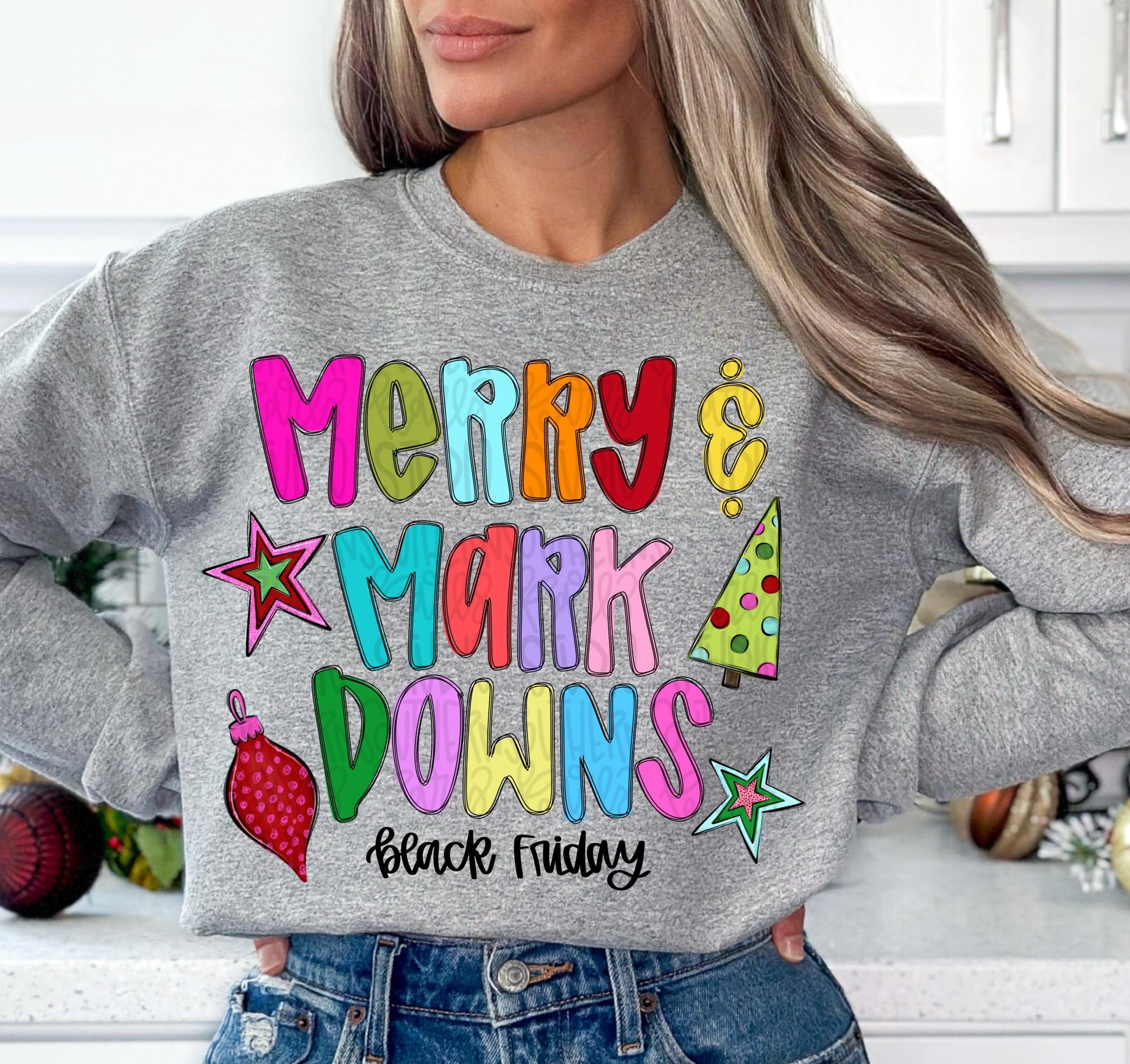 Merry and markdowns | Black Friday | Sublimation Design | Digital Download | Women’s, Kids Shirt PNG