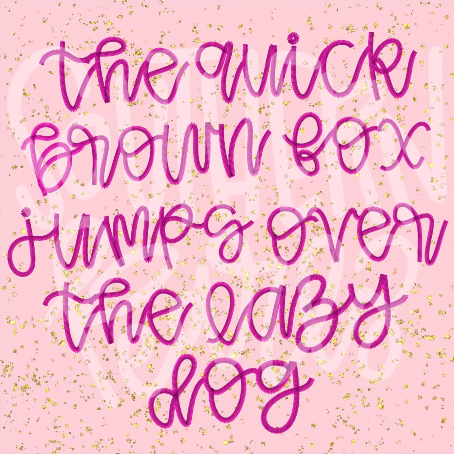 Canva Template LOWERCASE faux embroidered alpha | Sublimation Design | Digital Download | Women’s, Kids Shirt PNG