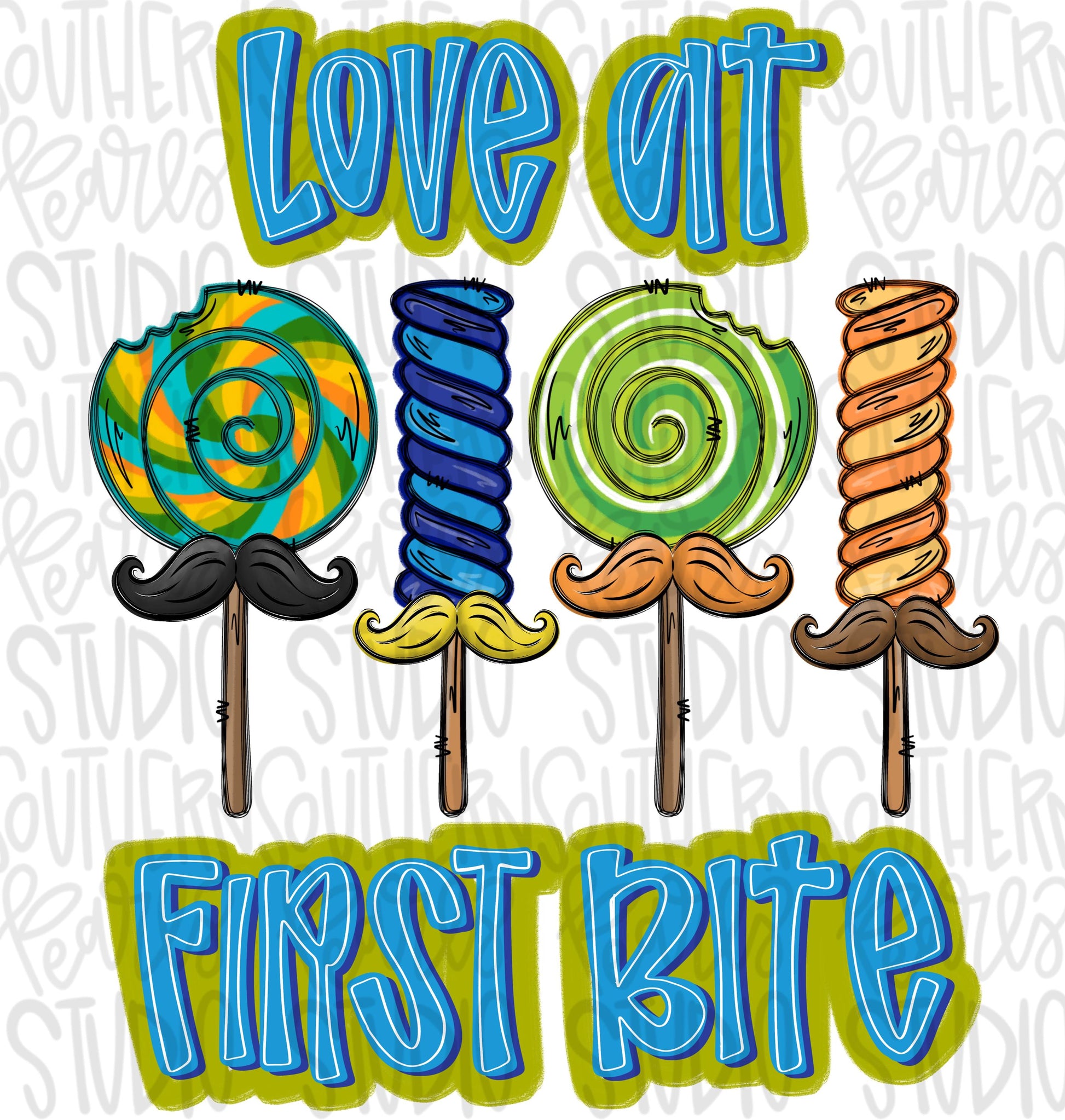 Love at first bite | boy lollipops with mustaches | valentine design | Sublimation Design | Digital Download | Kids Shirt PNG