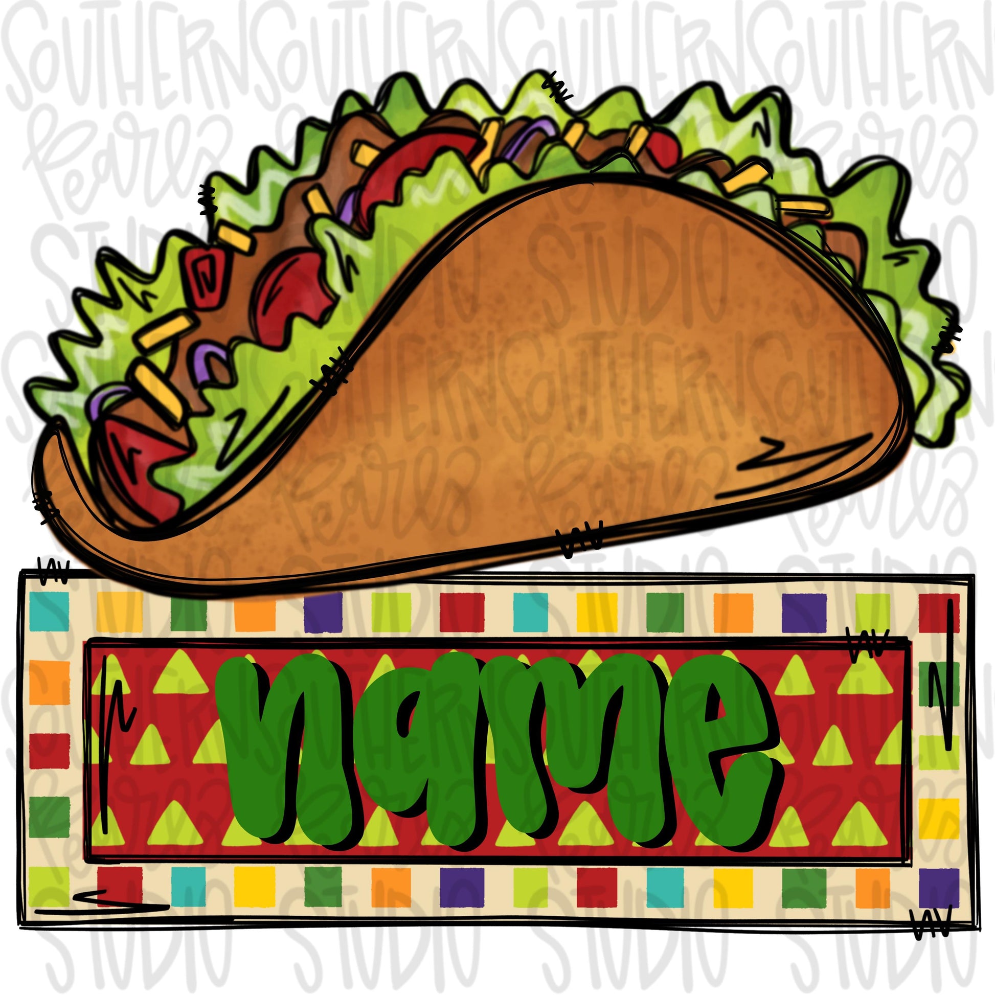 Cinco De Mayo | taco with Name Patch Boy | Sublimation Design | Digital Download | Women’s, Kids Shirt PNG
