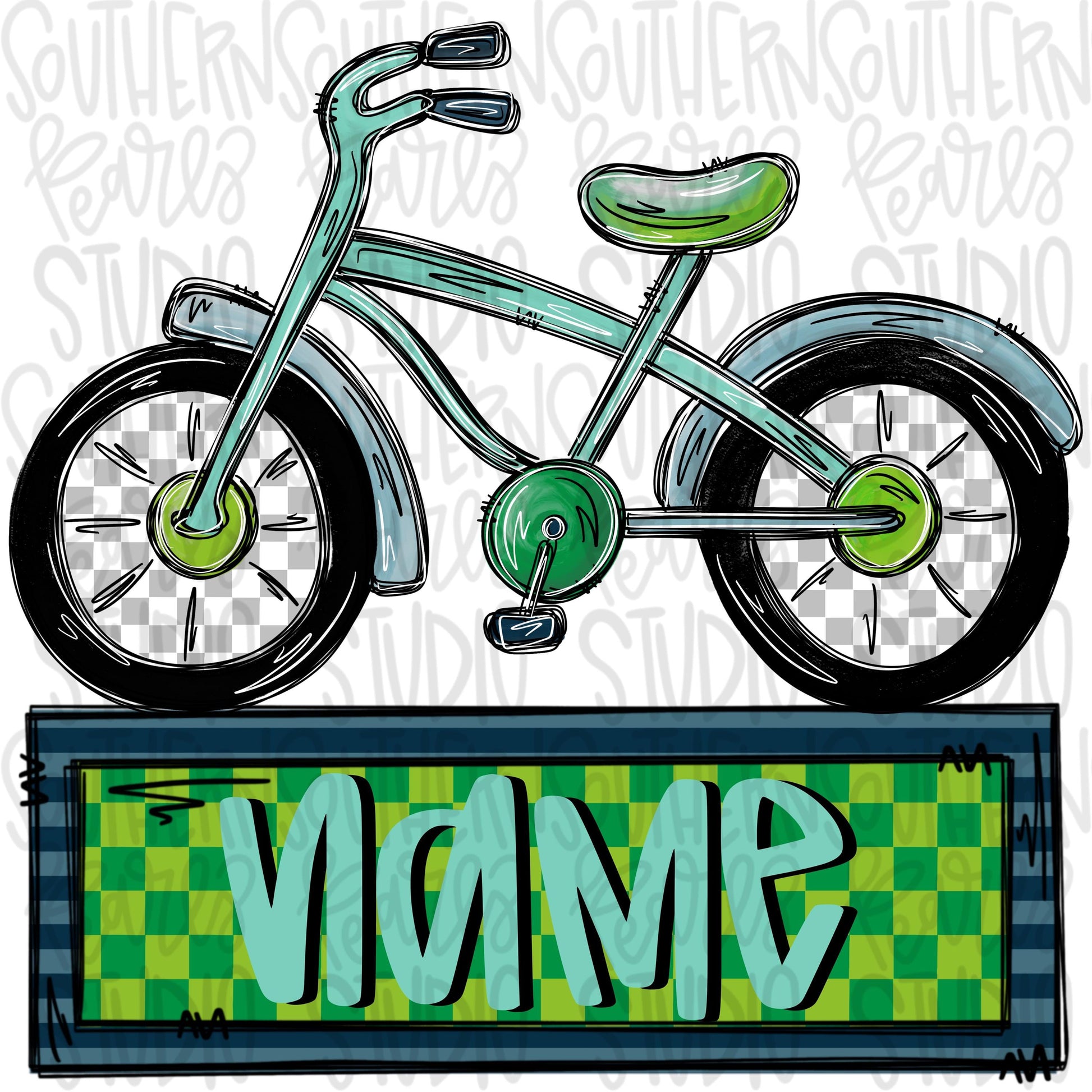 Boy bicycle with name patch | Sublimation Design | Digital Download | Women’s, Kids Shirt PNG