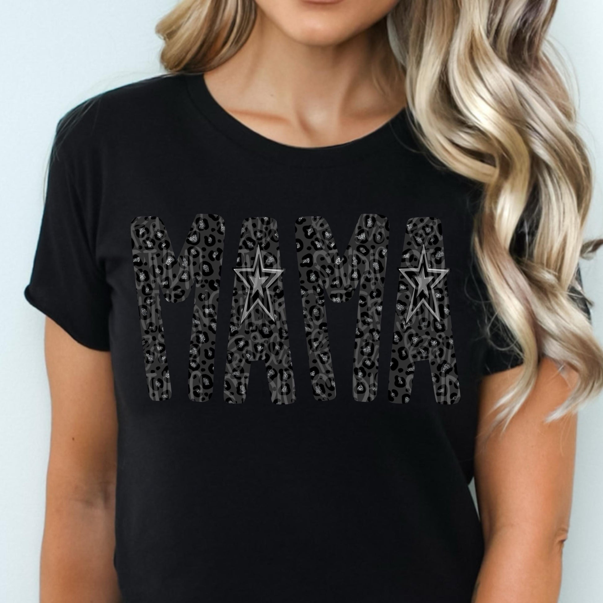 CICI black leopard | Sublimation Design | Digital Download | Women’s, Kids Shirt PNG