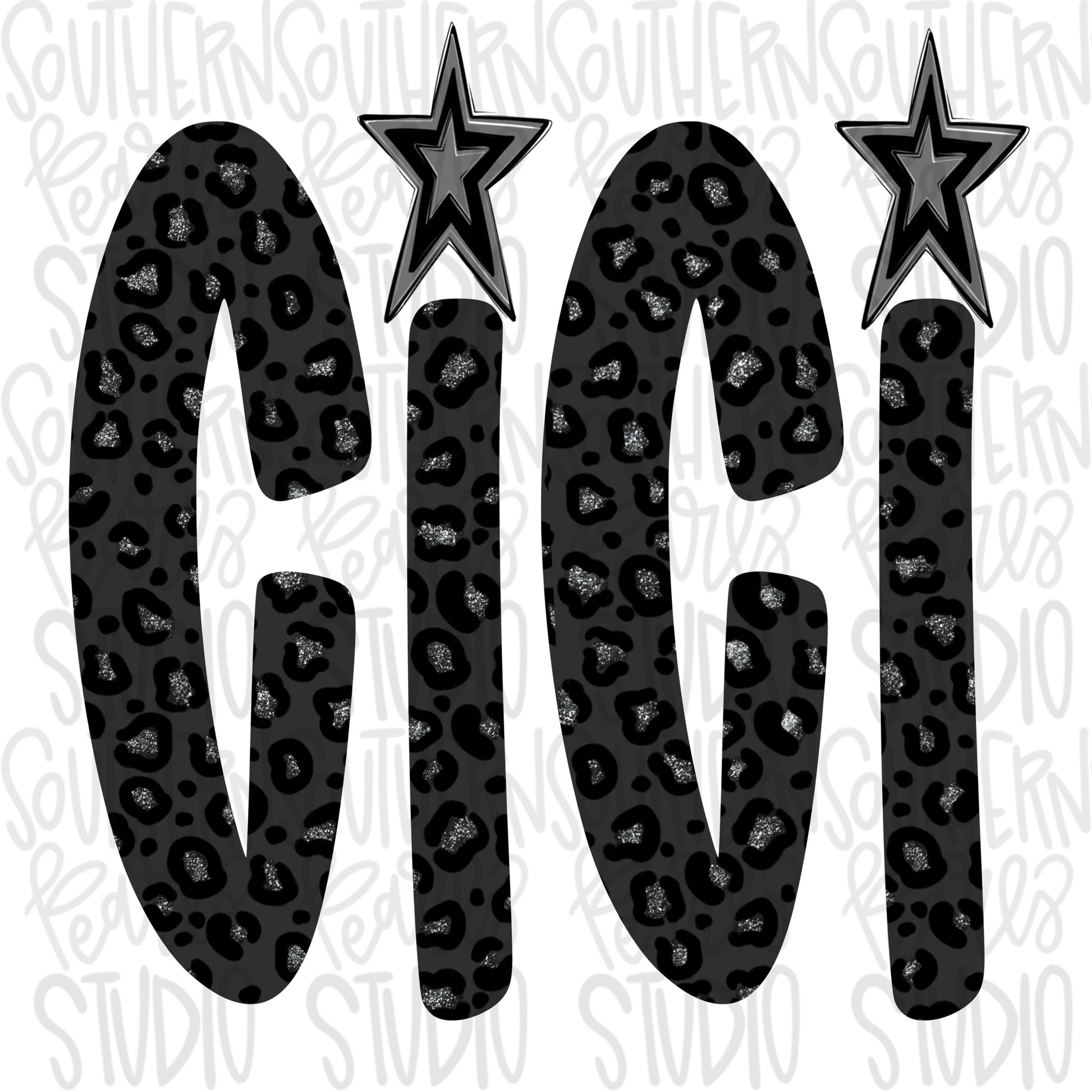 CICI black leopard | Sublimation Design | Digital Download | Women’s, Kids Shirt PNG