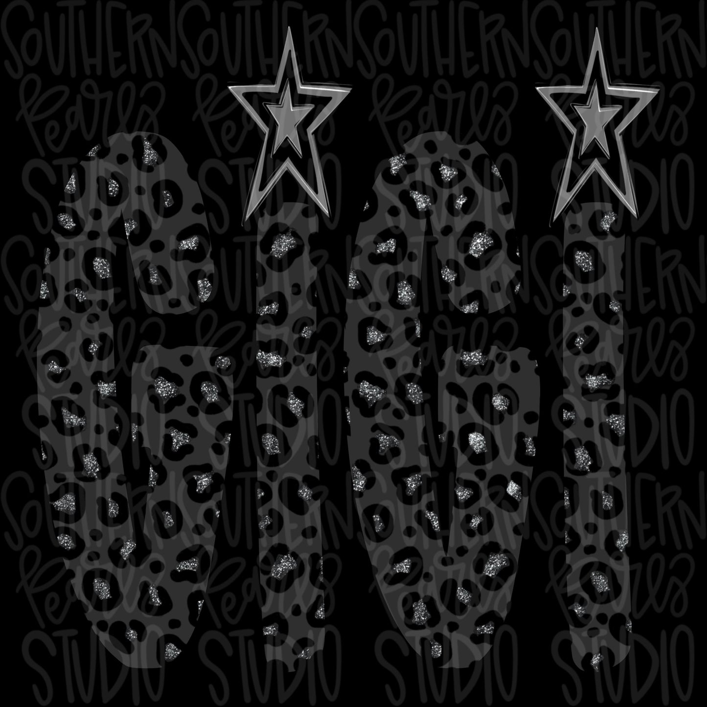 GIGI black leopard | Sublimation Design | Digital Download | Women’s, Kids Shirt PNG