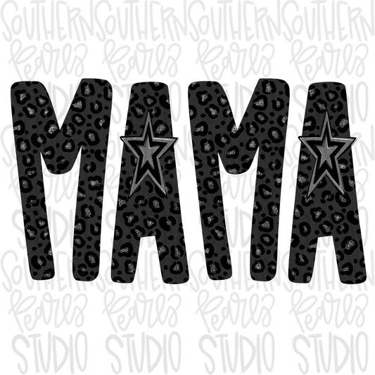 MAMA black leopard | Sublimation Design | Digital Download | Women’s, Kids Shirt PNG