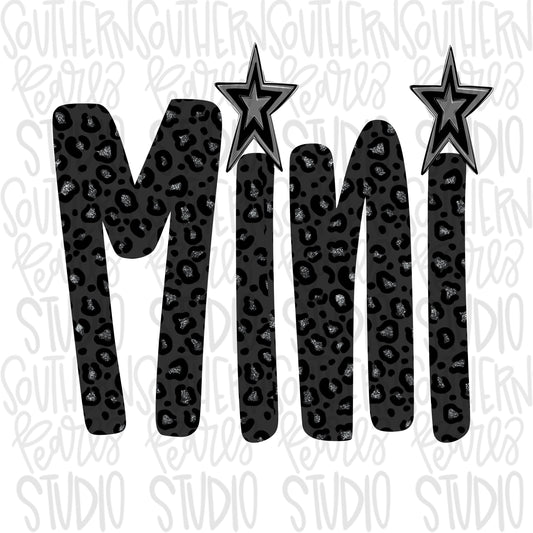 MINI black leopard | Sublimation Design | Digital Download | Women’s, Kids Shirt PNG