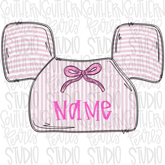 Girl floatie with bow on it | Sublimation Design | Digital Download | Women’s, Kids Shirt PNG